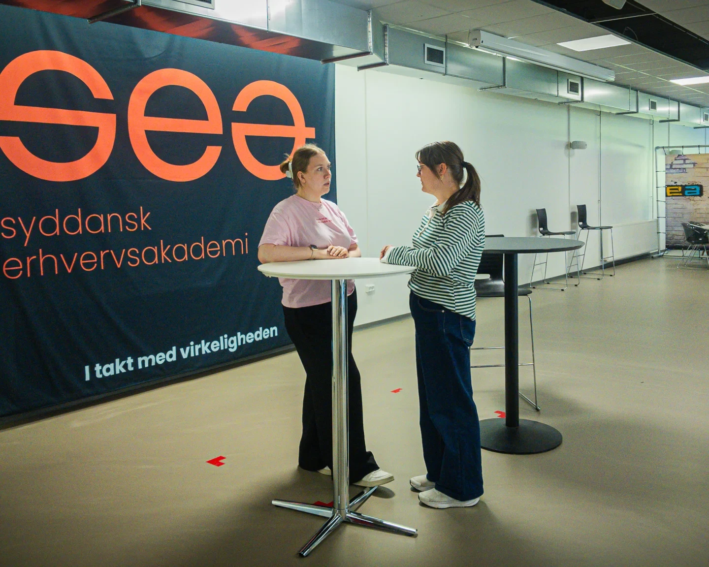 Elever på Syddansk Erhvervsakademi, Esbjerg. Arkivfoto: Fjodor Pedersen.