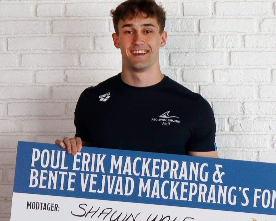 Svømmerne Shawn Wolf har på det seneste gjort sig bemærket med flere opsigtsvækkende resultater. Det er blevet hædret af fonden. PR-foto.