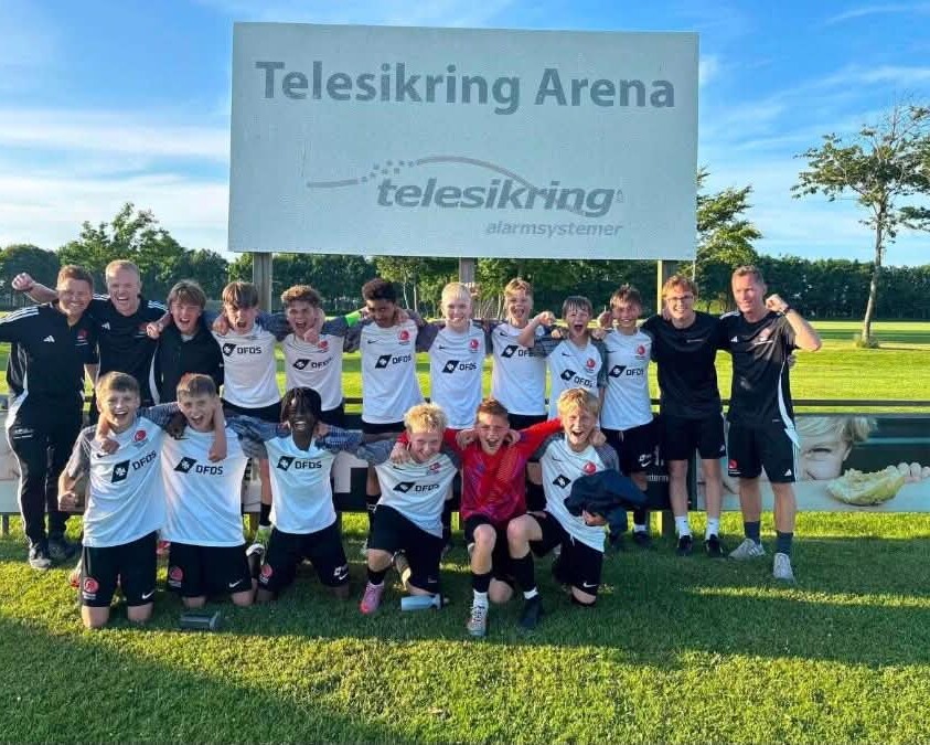 Spillerne på SGI/SSK's U13-hold har været suveræne gennem hele sæsonen. Torsdag spiller de finale i det Jysk/Fynske Mesterskab efter at have vundet både ligaen og playoff-kampene med overbevisende cifre. Privatfoto.
