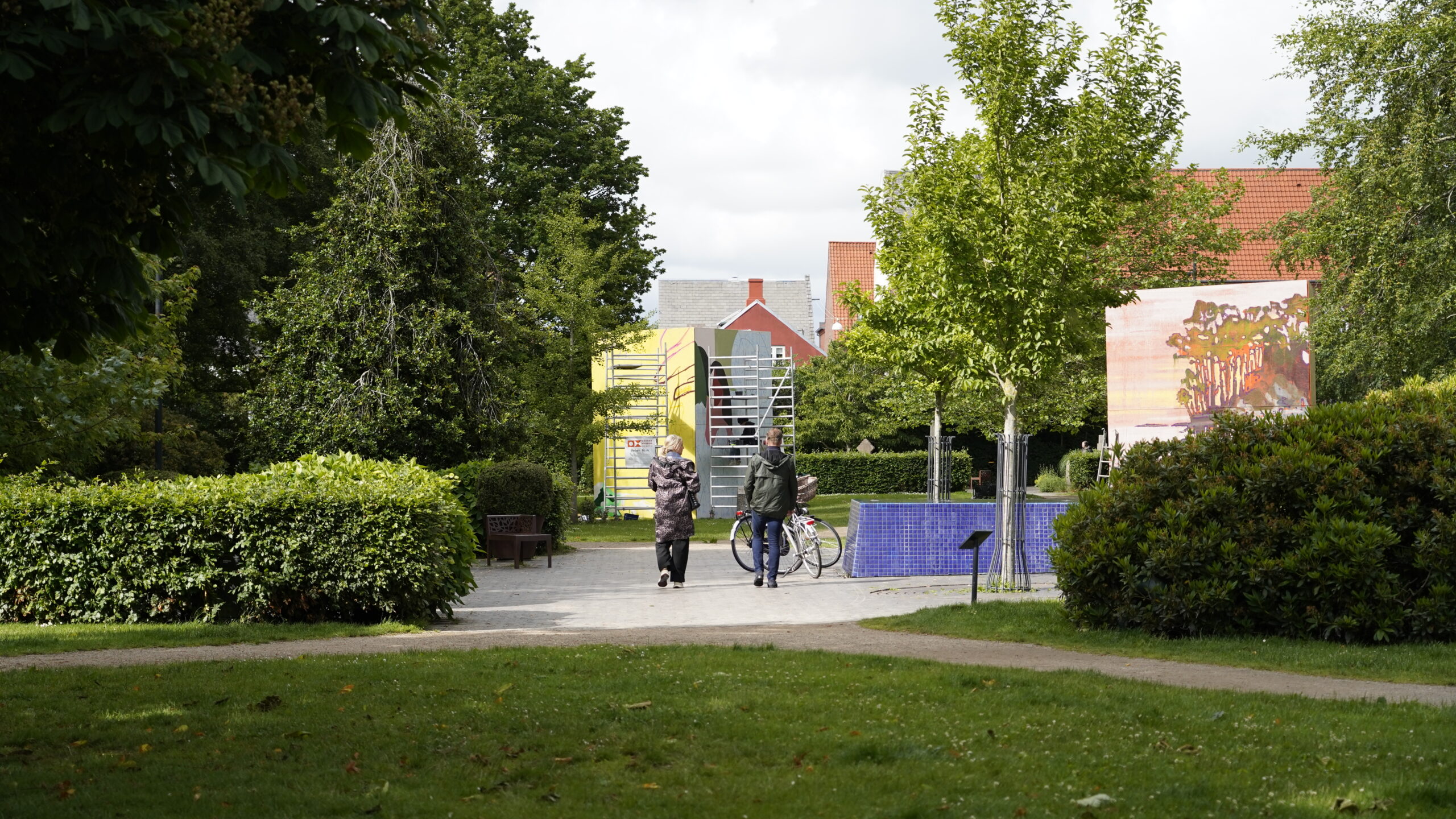 Det var den lokale arkitekt Helene Plet, der for små 15 år siden tegnede stregerne i forbindelse med omdannelsen fra Vor Frelser Kirkegaard til IC Møller Parken. Foto: Fjodor Pedersen.