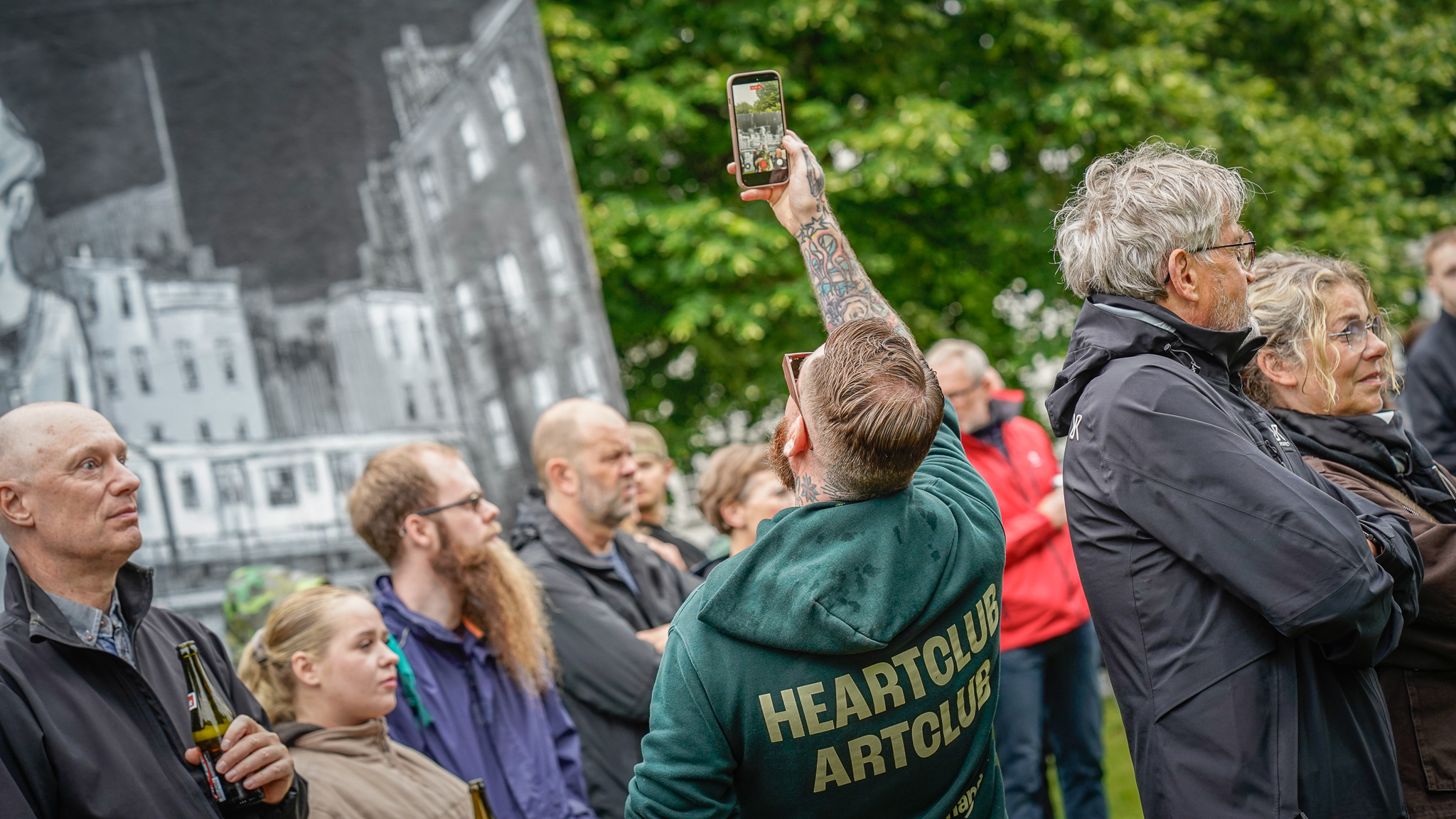 Esbjerg har taget gadekunsten i parken til sig - så den forbliver lidt endnu. Arkivfoto: Fjodor Pedersen.