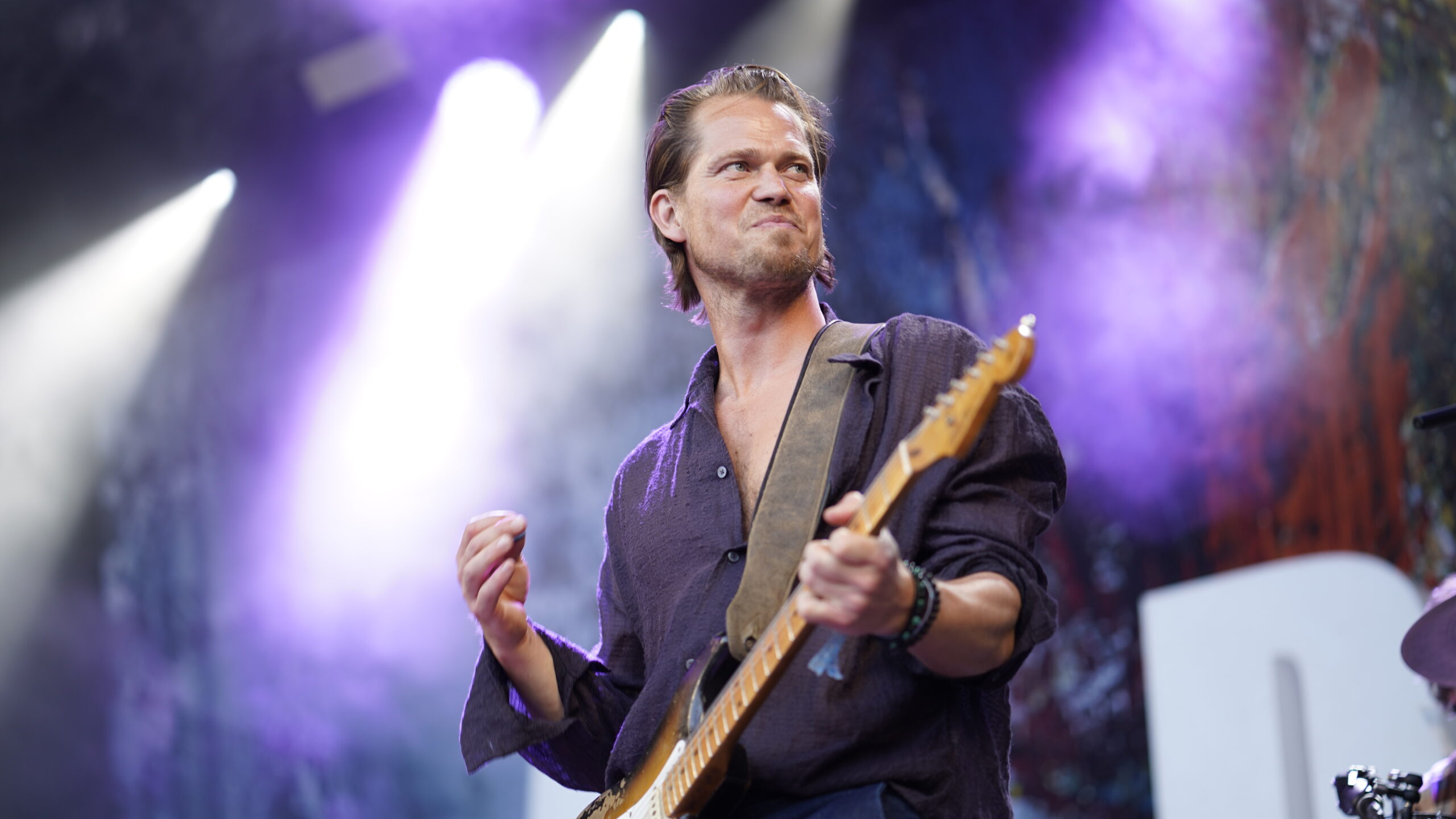 Rasmus Madsen har flere gange været med Johnny på scenen ved Esbjerg Festuge. Første gang til den første udgave i 1997. For 29 år siden. Foto: Fjodor Pedersen.