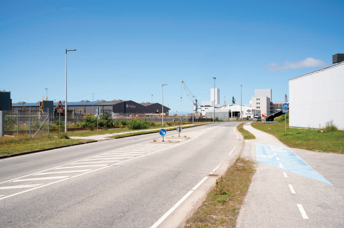 Bebyggelserne vil kunne ses fra lang afstand. Illustration: CF Architects.
