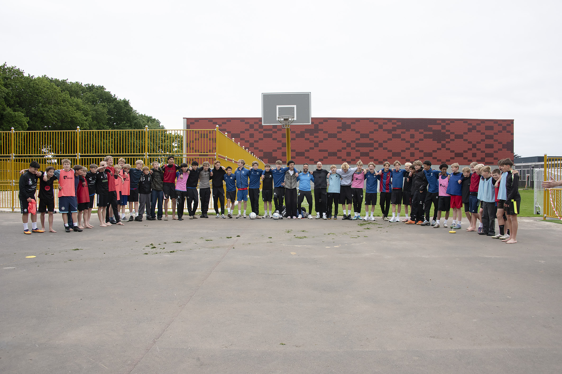 Ambitionen er, at den brasilianske fodboldpark skal være hele Esbjergs fodboldpark. Derfor vil Bakkeskolen tilbyde inspirationstræning i parken til fodboldklubber i det sydvestjyske fodboldsamarbejde. Foto: Esbjerg Kommune.