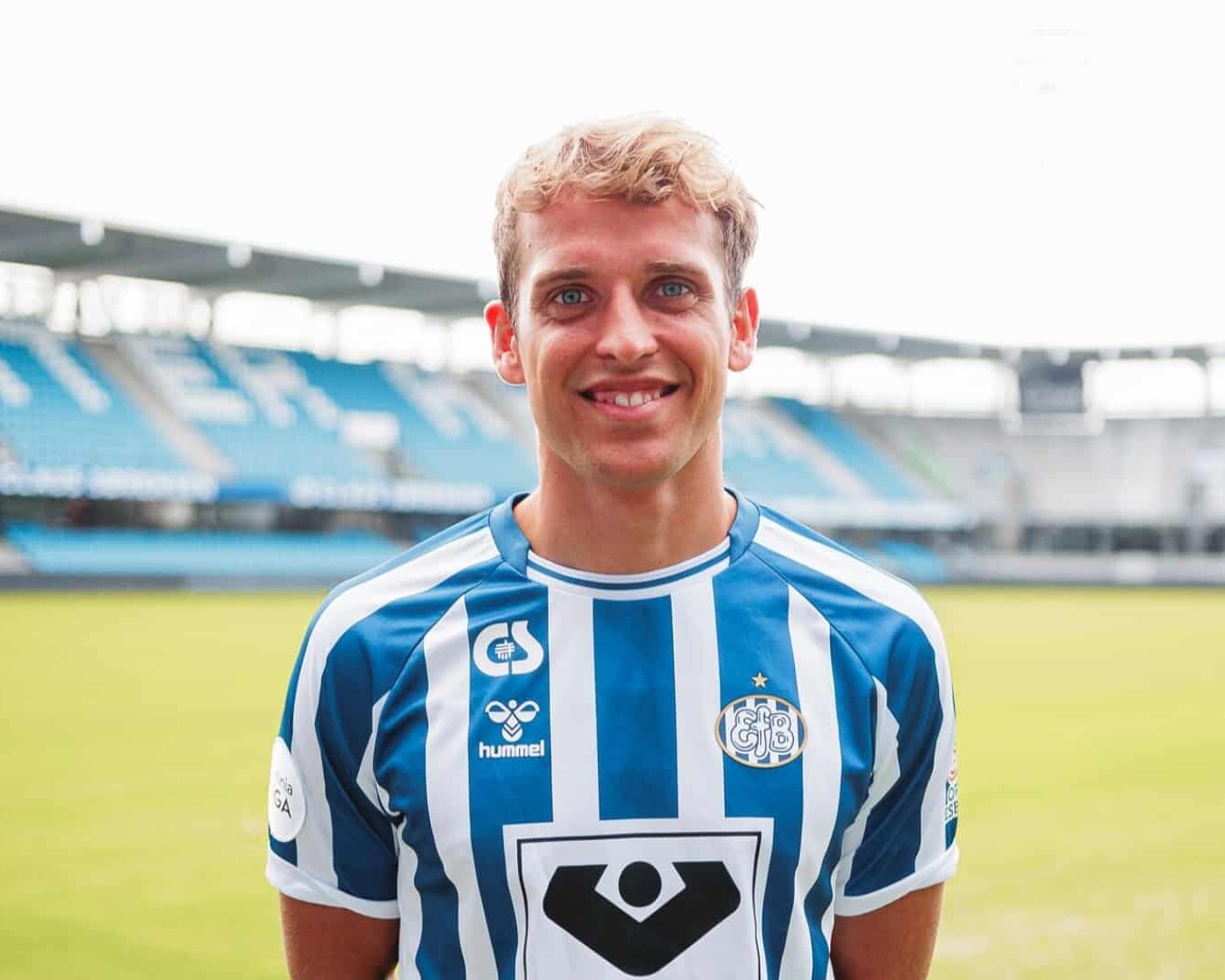 Grubbe har første træningsdag på Gl. Vardevej mandag den 22. juni, når EfB-truppen samles efter sommerpausen. Pressefoto.