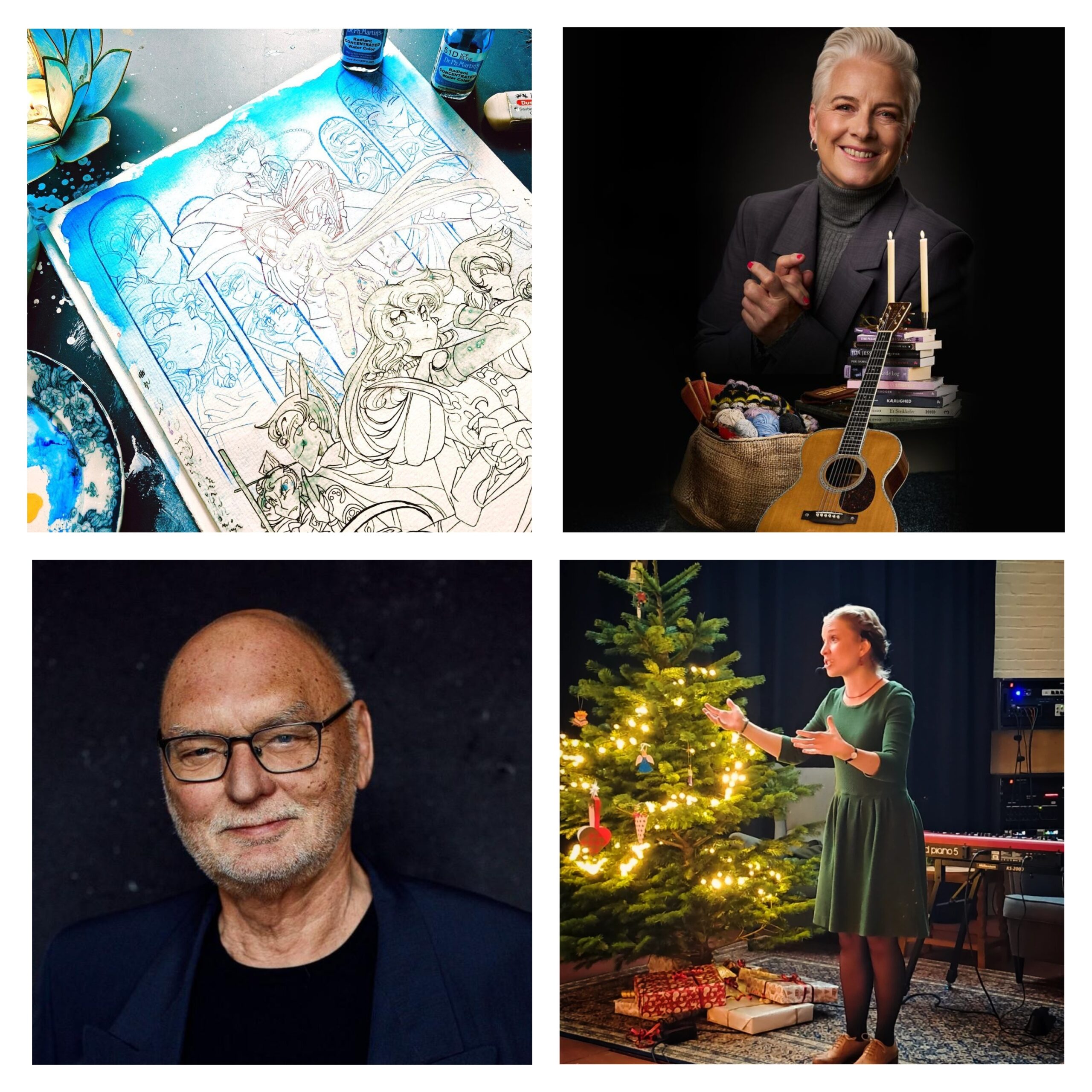 Programmet spænder vidt. Collage.