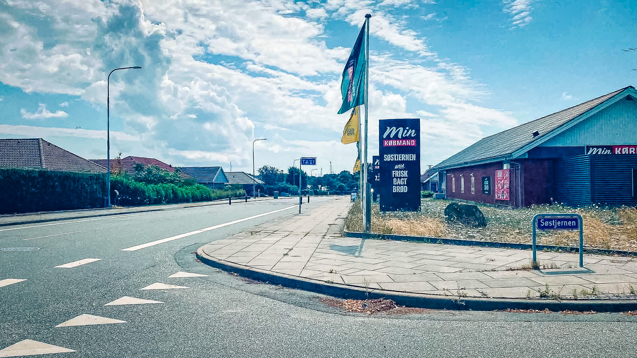 Min Købmand Søstjernen ligger på hjørnet af Norddalsvej og Søstjernen i Fourfeld. Foto: Johnny Tauman.