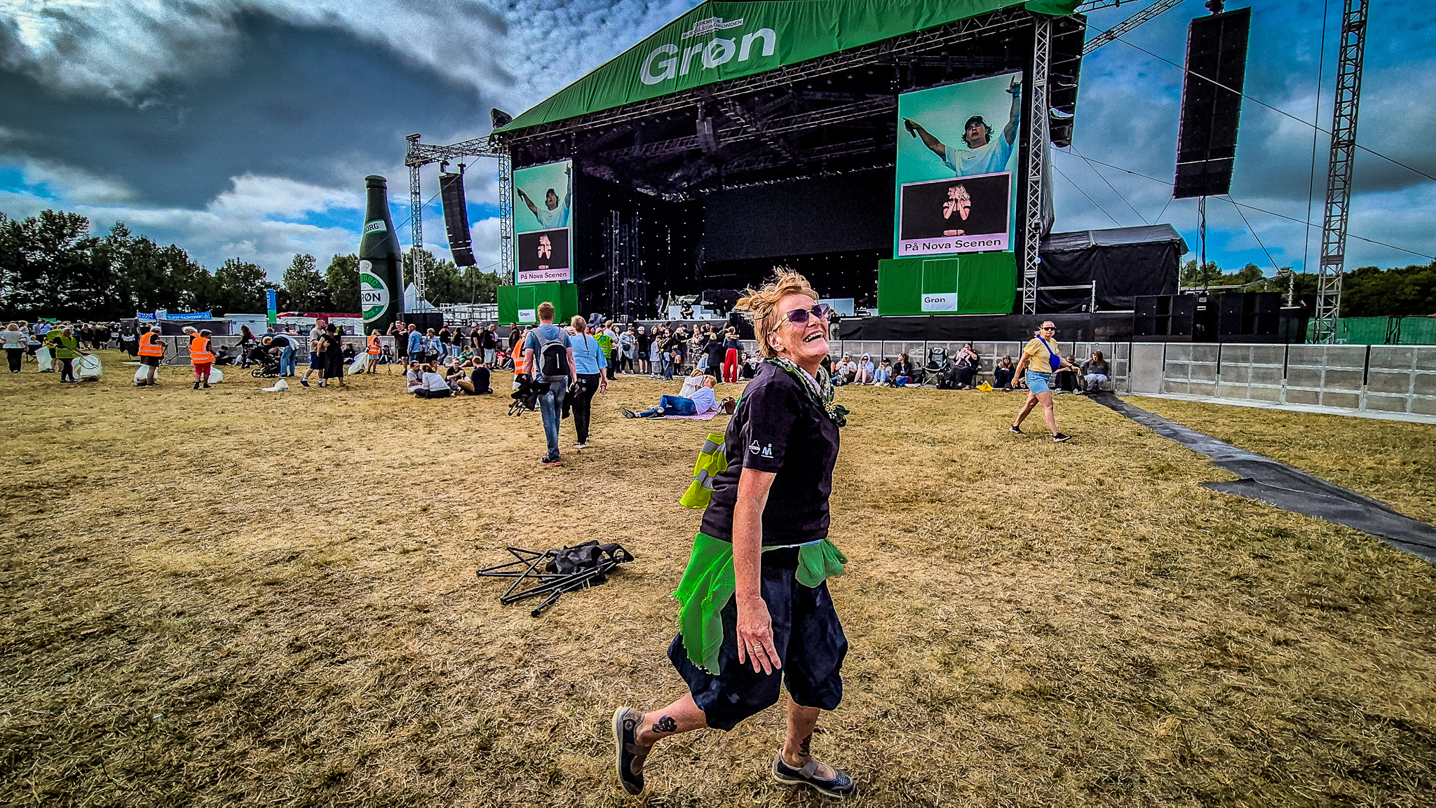 Heidi Maria Lund fra Esbjerg er en af de 802 frivillige, der får årets Grøn Koncert i Esbjerg til at hænge sammen. Foto: Camilla Uth.