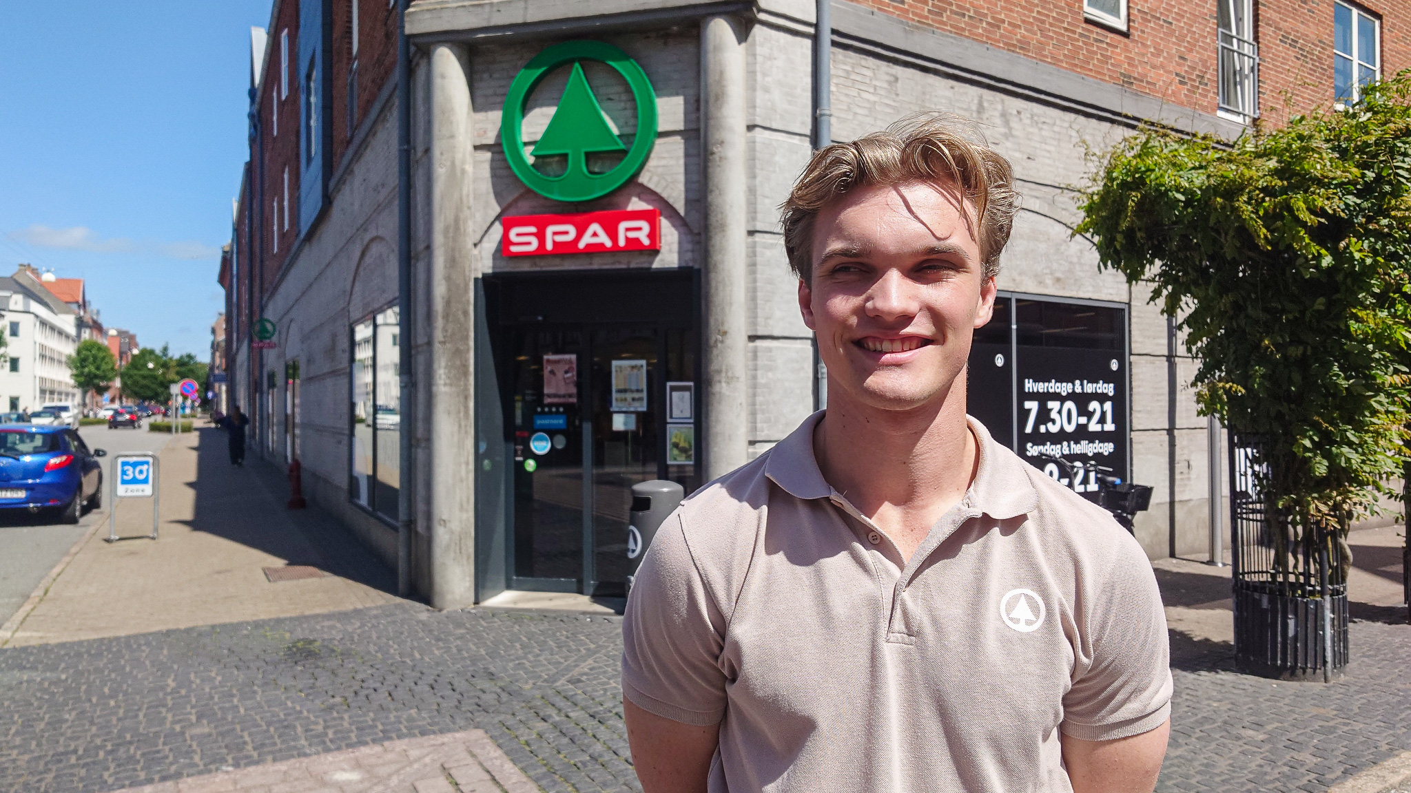 Magnus Kring tiltrådte som butikschef i Spar i Esbjerg i september 2025. Foto: Fjodor Pedersen.