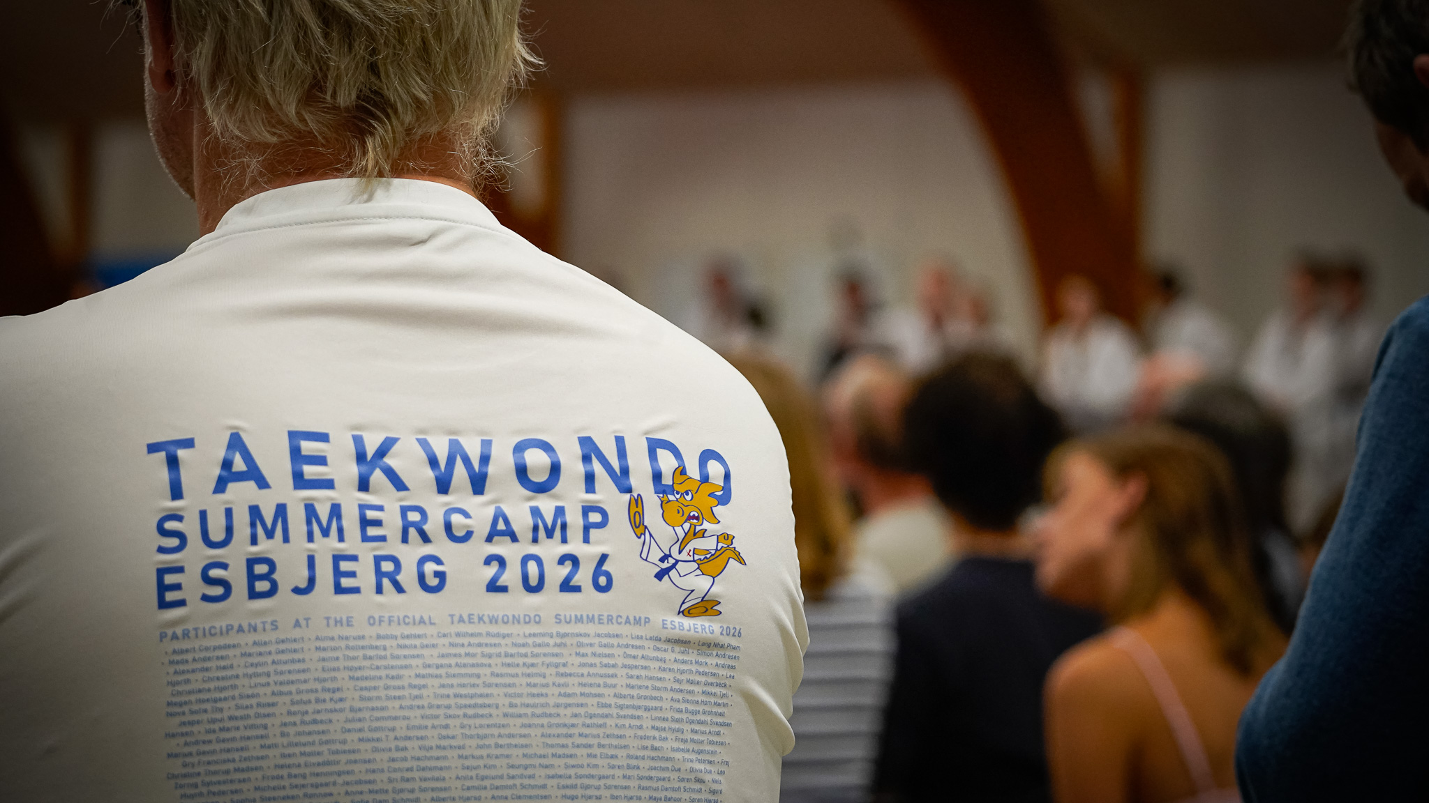 Den officielle Summercamp 2026-trøje blev båret af både deltagere og hjælpere gennem hele lejren. Foto: Fjodor Pedersen.