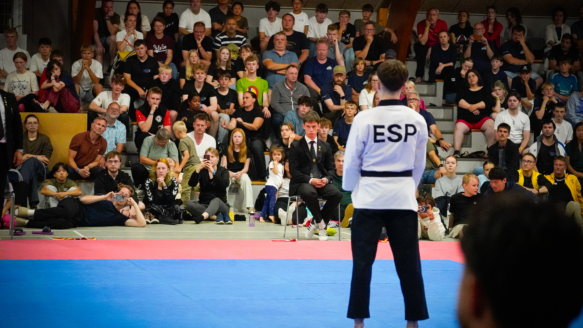 Den spanske landsholdsudøver Iago Gil Vazquez viste sin kunnen i både poomsae og en afsluttende freestyle-opvisning. Foto: Fjodor Pedersen.