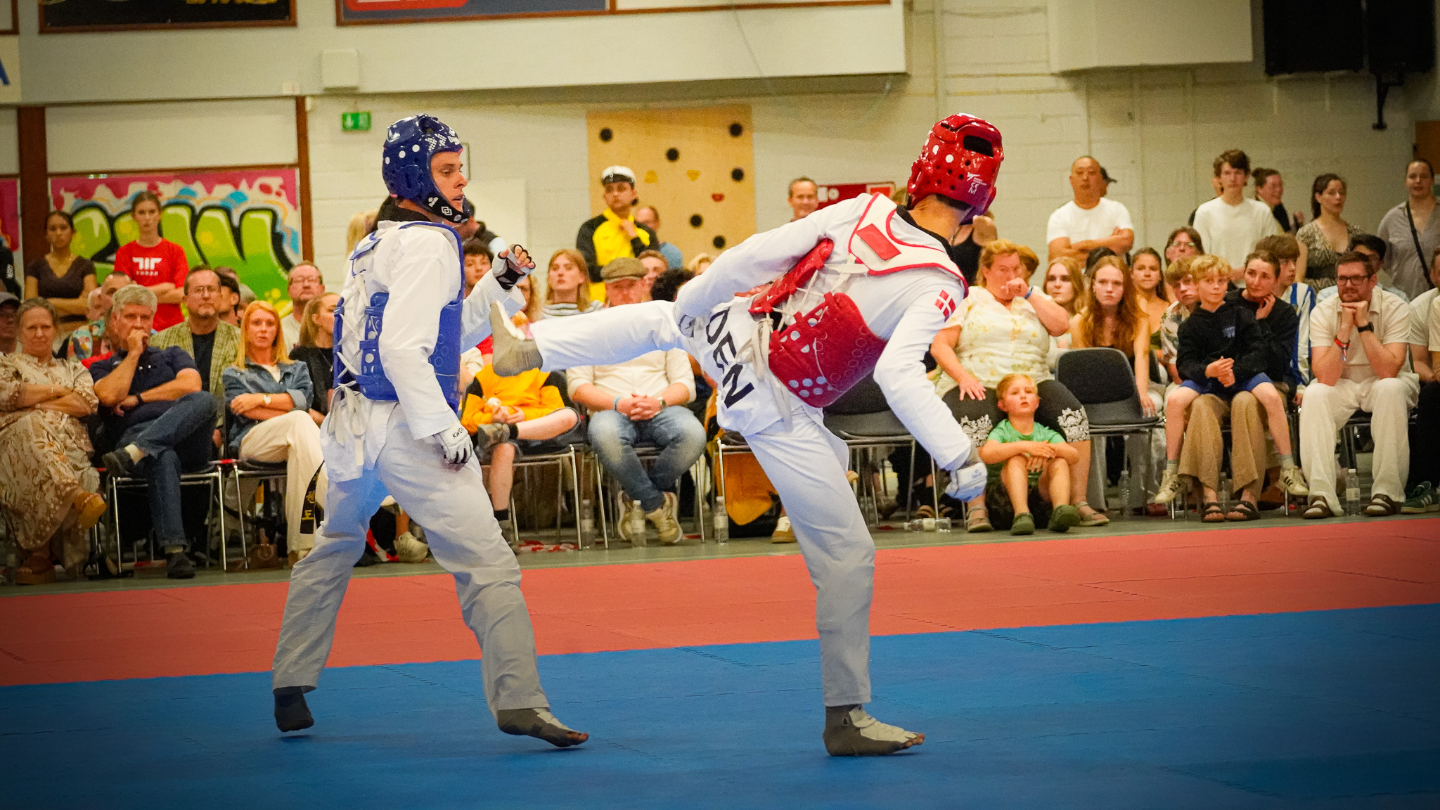 Danske Patrick Andersen og hollandske Joram Boon rundede kampprogrammet af med en seværdig duel. Foto: Fjodor Pedersen.