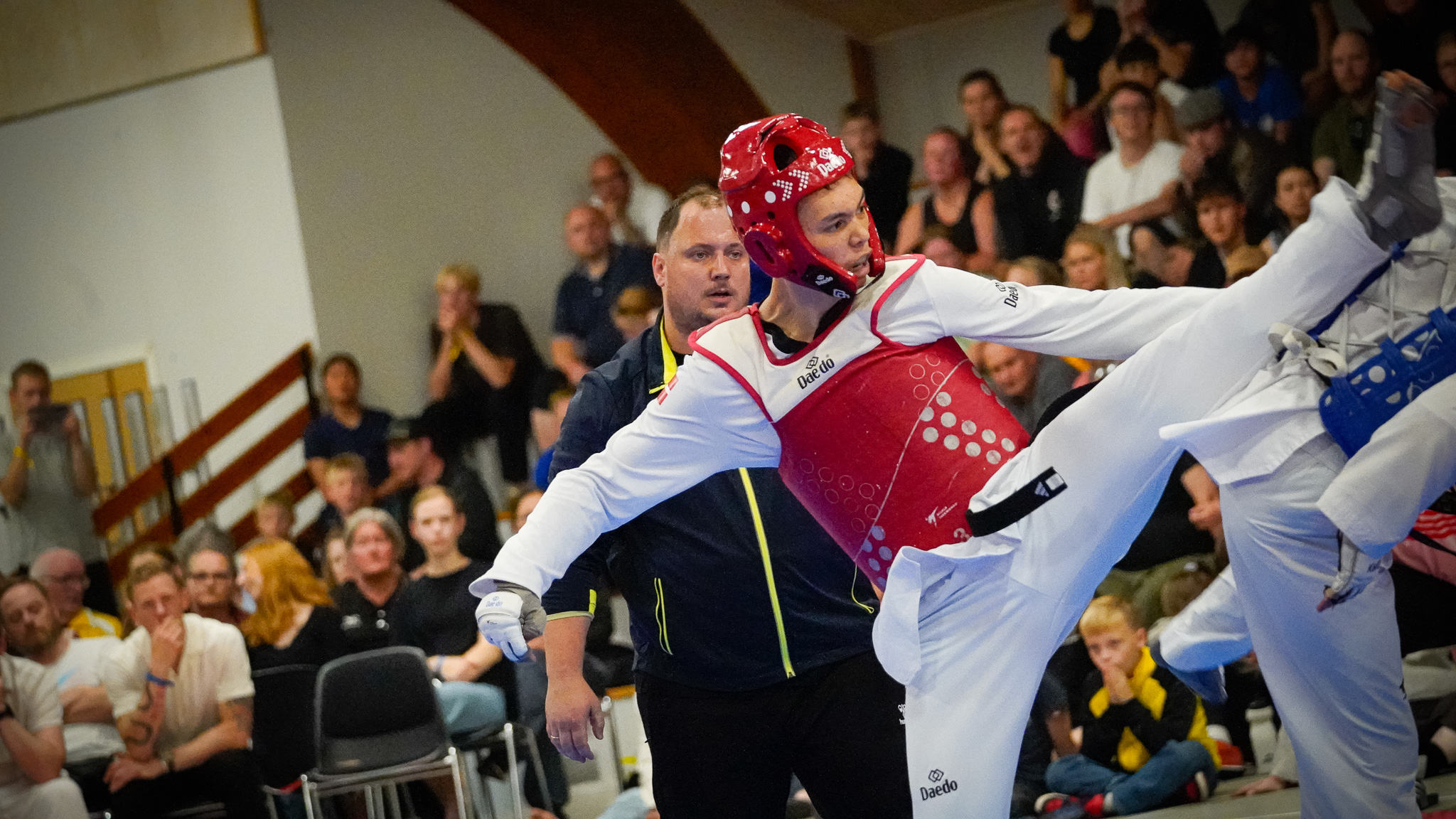 Danmark og Spanien leverede et intenst opgør foran et engageret publikum. Foto: Fjodor Pedersen.