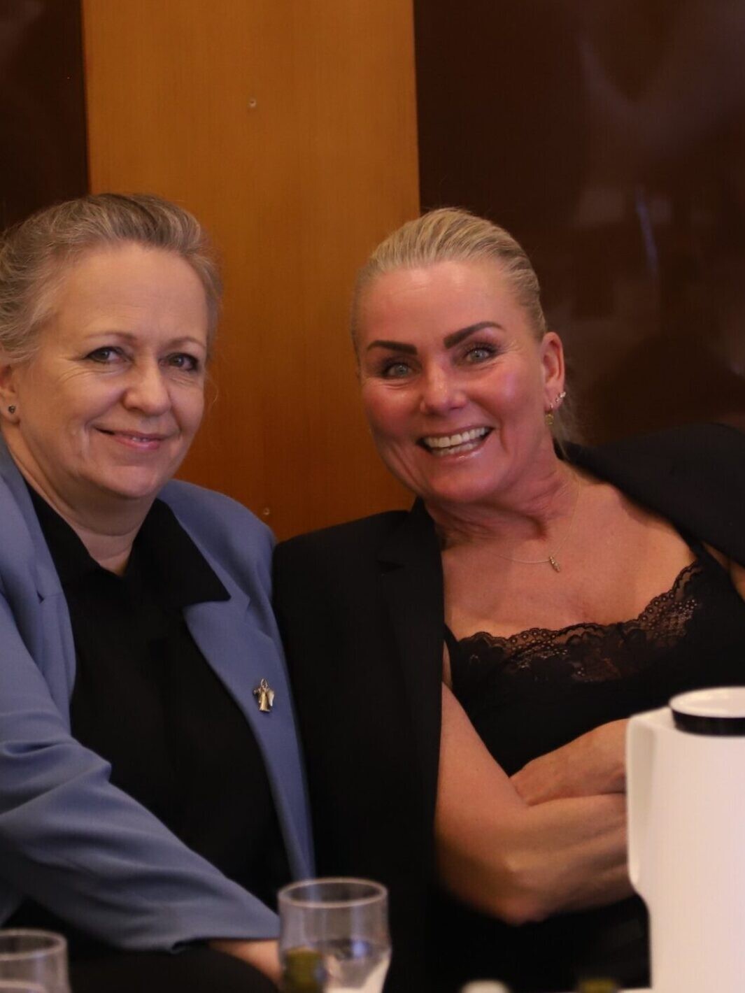 Smilene var store på valgaftenen i november, da Danmarksdemokraterne strøg ind i byrådet med to mandater, der gik til Susanne Dyreborg (tv) og Linda Lund Lauridsen. Arkivfoto: Johnny Tauman.