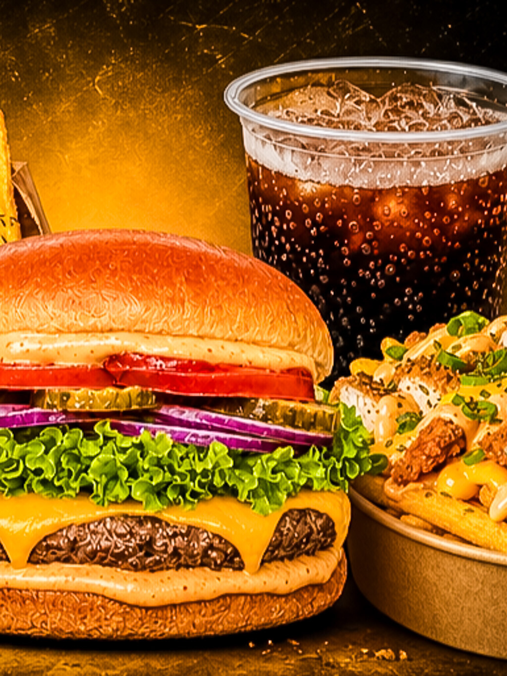 - Burgere med bid og sprøde fries. Fuld smag og hurtig servering, lover kæden på sin hjemmeside. PR-foto.