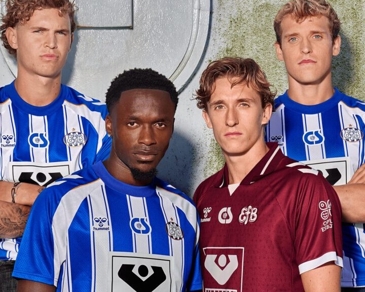 EfB har i samarbejde med Sport 24 og Hummel i dag præsenteret nye spillertrøjer. PR-foto.