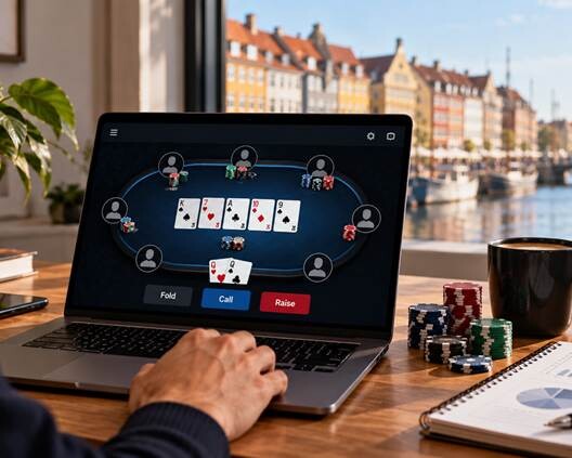 Online-poker. Genrefoto.