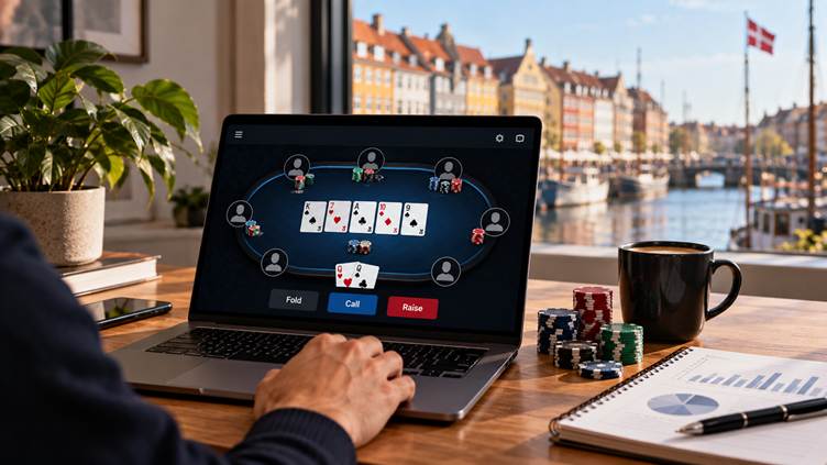Online-poker. Genrefoto.