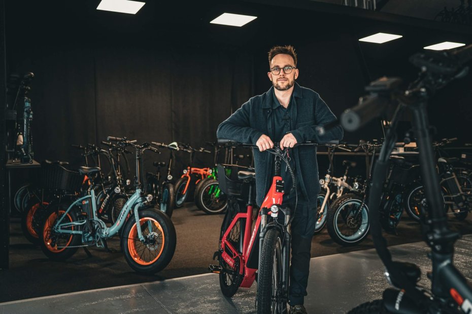 Emil Maigaard med den nye model, Energy Foto: Fjodor Pedersen.