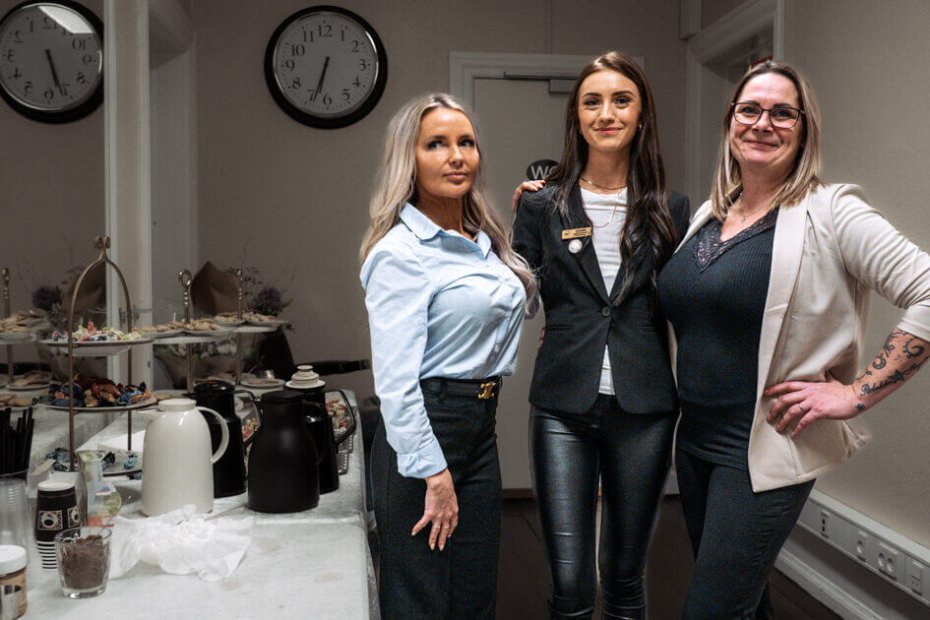 Kristina Wilton Friis (tv), Klaudia Storlarczyk og Regina Reenberg. Foto: Fjodor Pedersen.