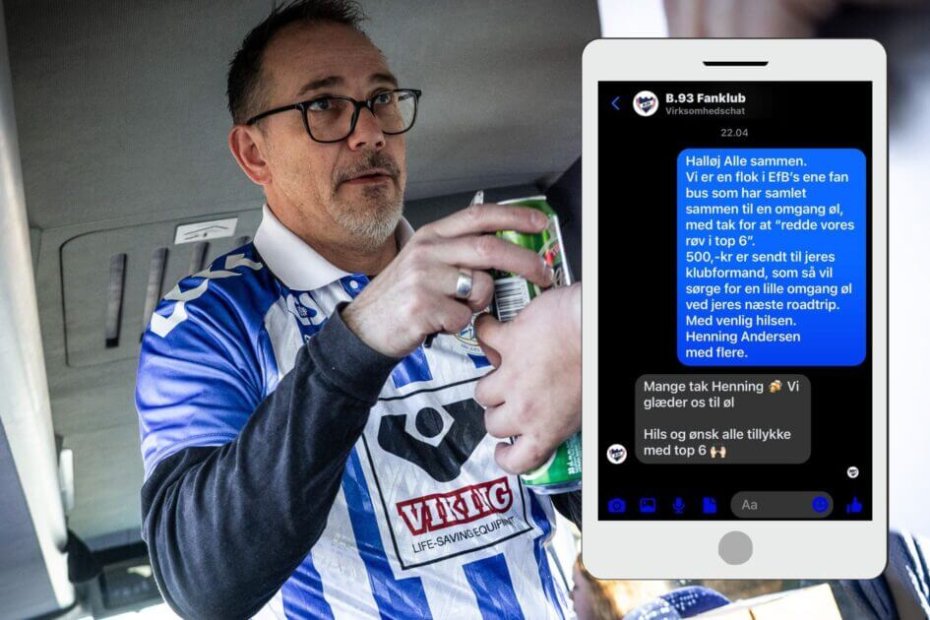 Henning Andersen tog initiativ til indsamlingen. Foto og collage: Fjodor Pedersen.