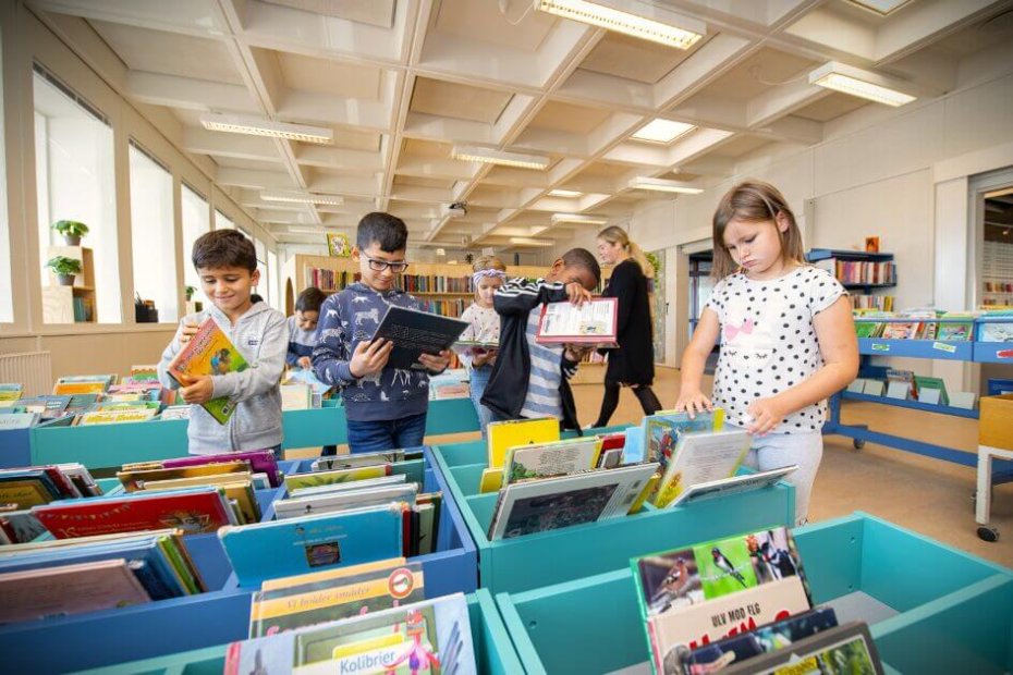 Elever på Præstegårdskolen. Pressefoto.