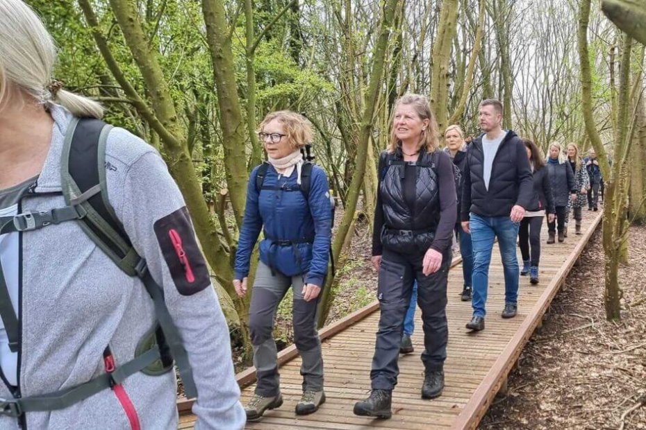 Fra en tidligere vandring i GåDigGlad Esbjerg. Privatfoto.